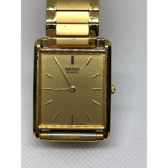 Vintage Seiko Woman’s  5Y30-5069 Gold Tone Dial Quartz Classic Dress Watch main image 7